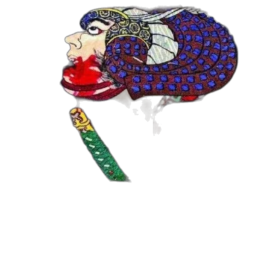 jewelry, umbrella, crown, staff, cartoon, pixel art, concept art, vibrant transparent PNG cut-out