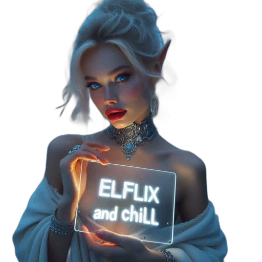 dress, jewelry, concept art, fantasy art, cyberpunk, comic book art, neon lights, fire transparent PNG cut-out