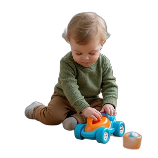toddler, playing, blue, orange, toy, wooden, floor, child transparent PNG cut-out