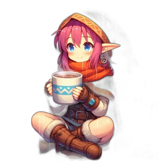 hat, food, staff, robot, pixel art, anime, fantasy art, concept art transparent PNG cut-out