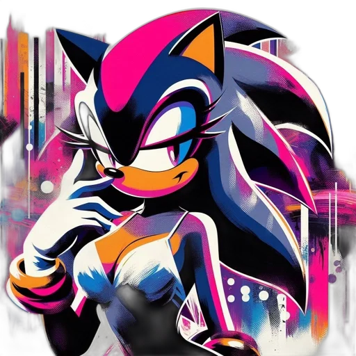 concept art, pixel art, comic book art, cartoon, dark, blue, neon, colorful transparent PNG cut-out