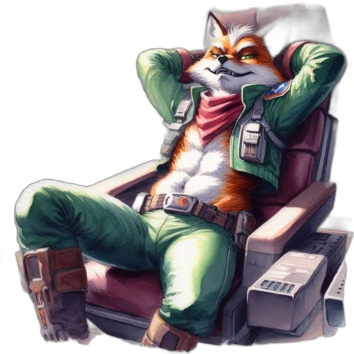 jacket, staff, furniture, robot, concept art, pixel art, cyberpunk, watercolor transparent PNG cut-out