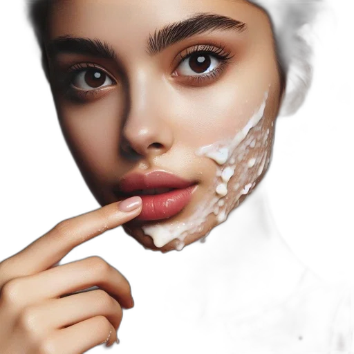 mask, face, jewelry, photorealistic, oil painting, 3d render, concept art, close-up transparent PNG cut-out