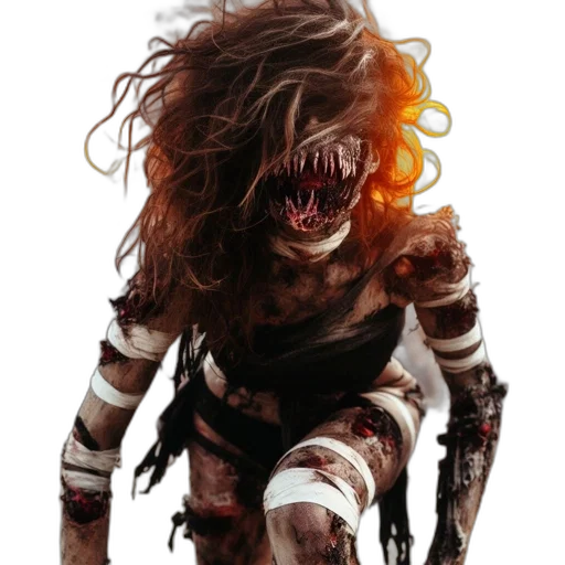 creature, hair, animal, mask, concept art, fantasy art, comic book art, photorealistic transparent PNG cut-out