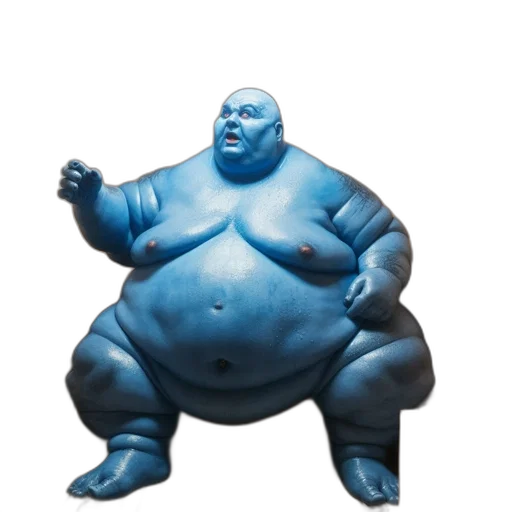creature, food, animal, robot, concept art, 3d render, photorealistic, blue transparent PNG cut-out