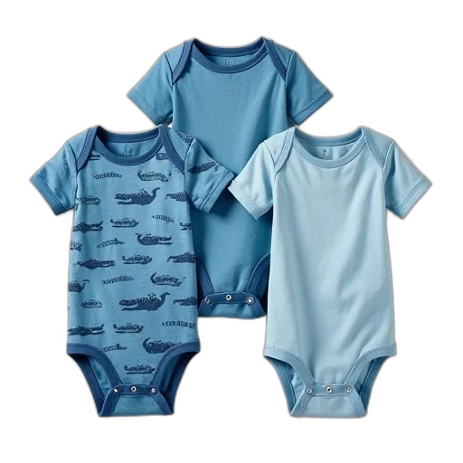 blue, crocodile, pack, onesies transparent PNG cut-out