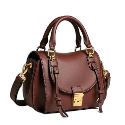 3d render, photorealistic, earth tones, dark, small, chloe, handbag, range transparent PNG cut-out