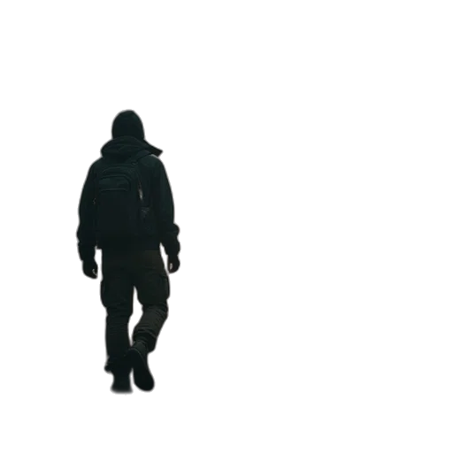 jacket, staff, creature, face transparent PNG cut-out