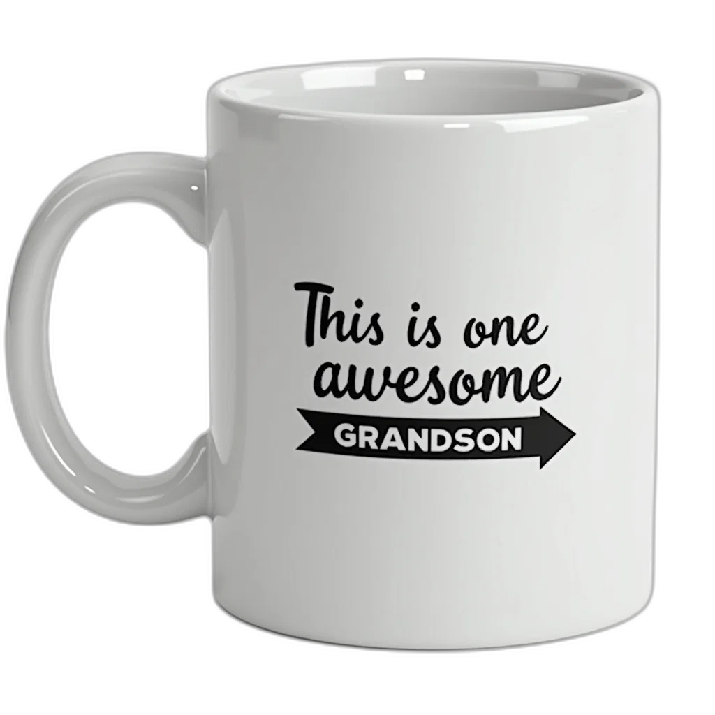 3d render, photorealistic, white, coffee, mug, black, arrow, pointing transparent PNG cut-out