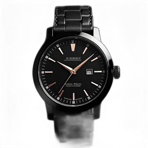 men, black, steel, watch transparent PNG cut-out