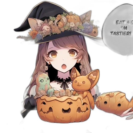 hat, creature, crown, mask, anime, concept art, pixel art, fantasy art transparent PNG cut-out