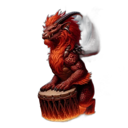 dragon, creature, fantasy art, 3d render, concept art, photorealistic, imposing, fiery transparent PNG cut-out