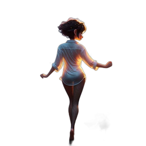dress, creature, jacket, robot, concept art, pixel art, fantasy art, 3d render transparent PNG cut-out