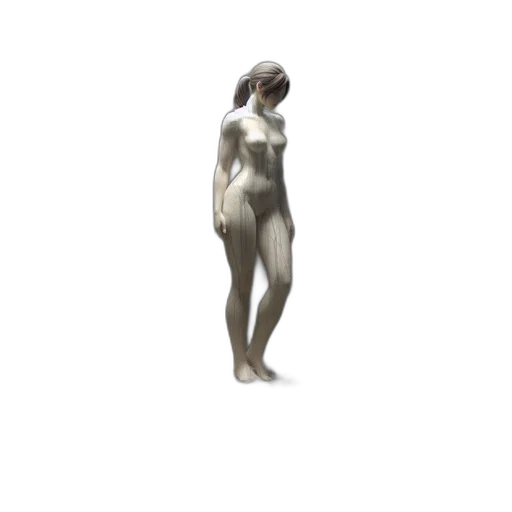 creature, robot, dress, animal, 3d render, concept art, pixel art, photorealistic transparent PNG cut-out