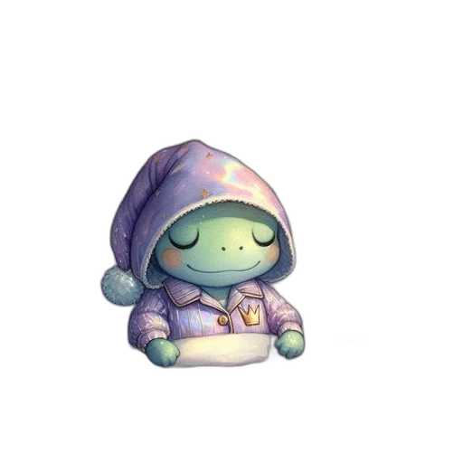 creature, hat, staff, pixel art, concept art, watercolor, fantasy art, pastel transparent PNG cut-out