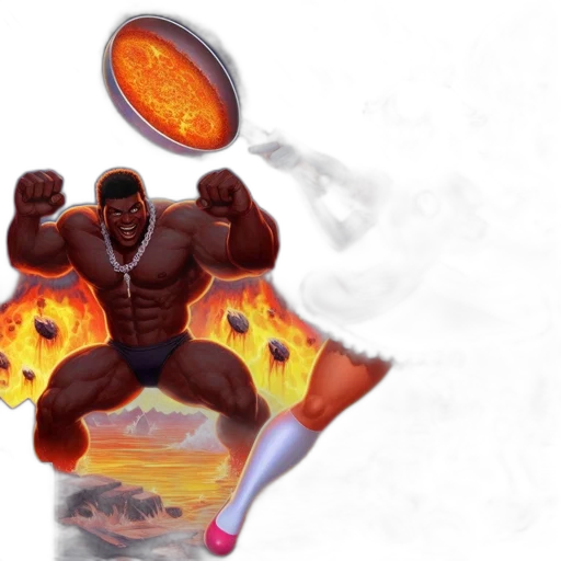 concept art, comic book art, fantasy art, 3d render, fire, outer space, mario, princess transparent PNG cut-out