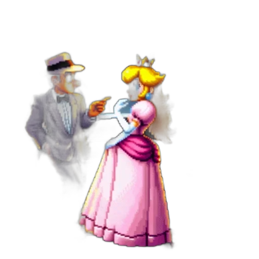 dress, staff, hat, crown transparent PNG cut-out