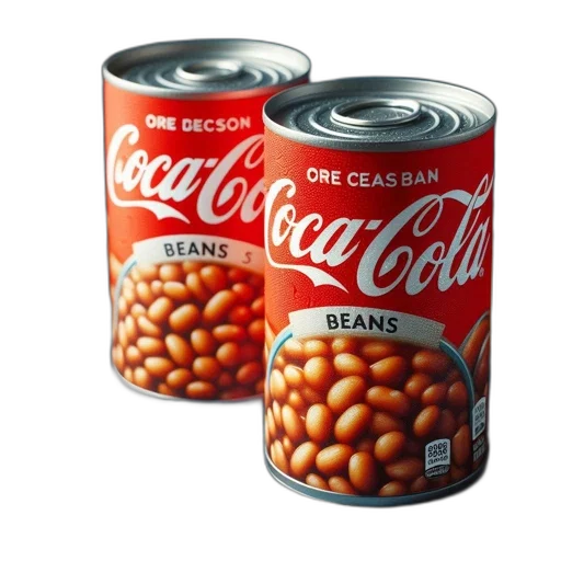 food, bottle, crown, photorealistic, 3d render, concept art, two, cans transparent PNG cut-out