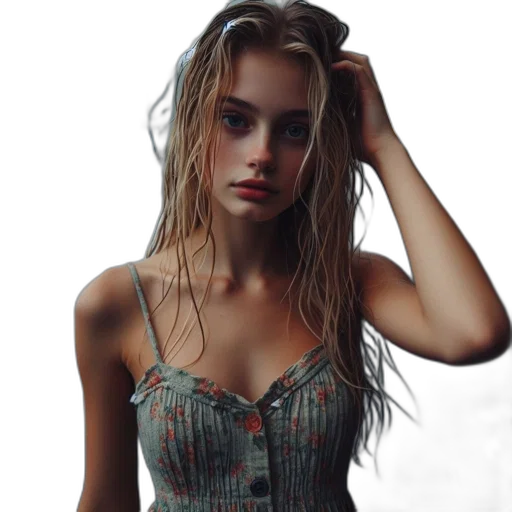 dress, jacket, face, hair, photorealistic, oil painting, 3d render, fantasy art transparent PNG cut-out