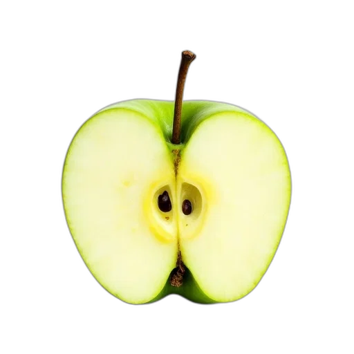 food, face, crown, mask, photorealistic, 3d render, green, apple transparent PNG cut-out