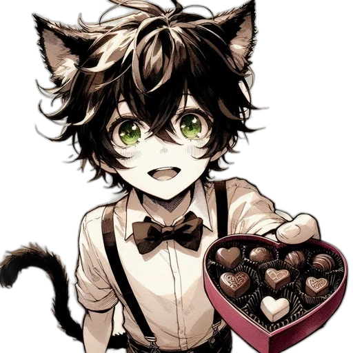 food, animal, staff, anime, pixel art, cartoon, concept art, monochrome transparent PNG cut-out