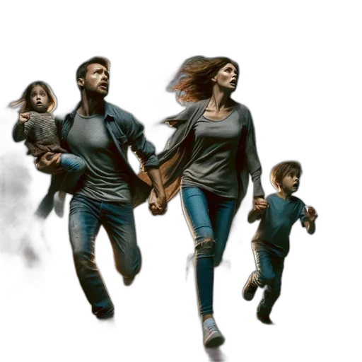 concept art, comic book art, photorealistic, 3d render, fog, outer space, field, threatened transparent PNG cut-out