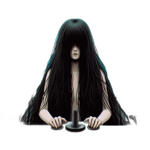 hair, creature, mask, face, concept art, pixel art, fantasy art, 3d render transparent PNG cut-out
