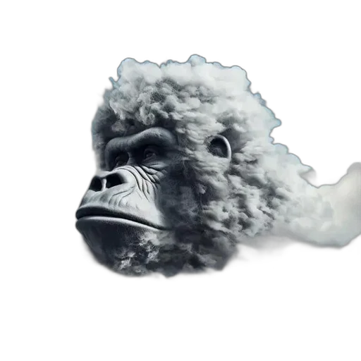 mask, animal, creature, face, photorealistic, concept art, 3d render, fog transparent PNG cut-out