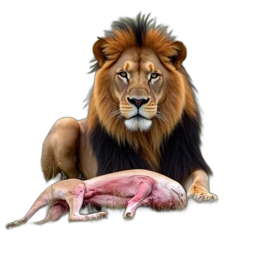 animal, food, crown, creature, photorealistic, concept art, fantasy art, watercolor transparent PNG cut-out