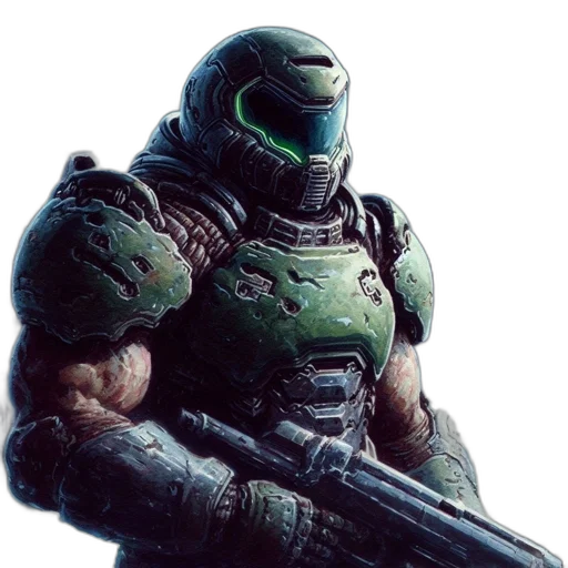 robot, weapon, creature, face, concept art, 3d render, pixel art, comic book art transparent PNG cut-out