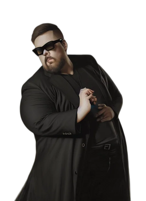jacket, staff, concept art, portrait transparent PNG cut-out