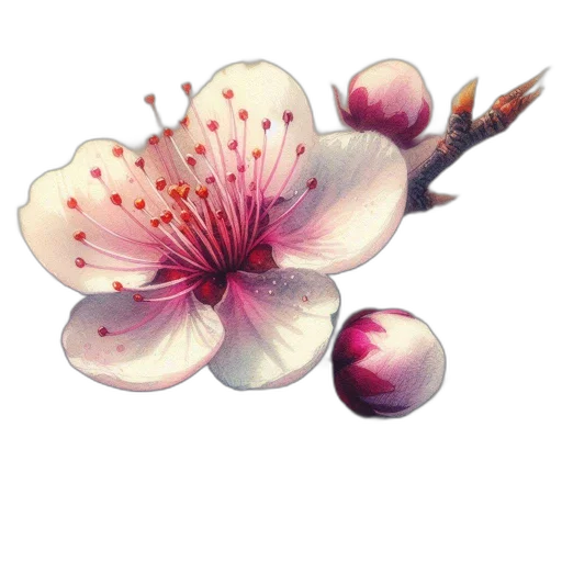 flower, jewelry, crown, staff, photorealistic, watercolor, oil painting, 3d render transparent PNG cut-out
