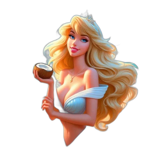 crown, dress, fantasy art, pixel art, concept art, cartoon, animated, woman transparent PNG cut-out