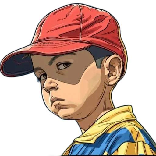 face, hat, mask, jacket, anime, comic book art, photorealistic, pixel art transparent PNG cut-out