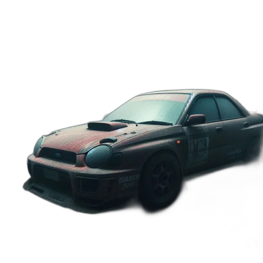 car, weapon, animal, creature, 3d render, photorealistic, concept art, vaporwave transparent PNG cut-out
