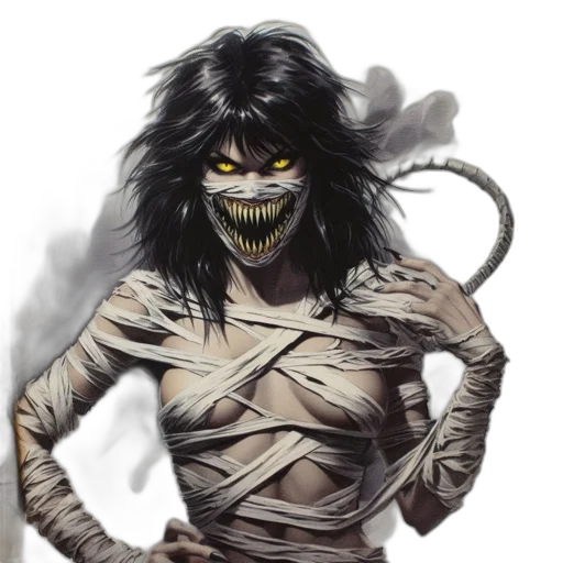creature, mask, face, comic book art, concept art, fantasy art, photorealistic, imposing transparent PNG cut-out