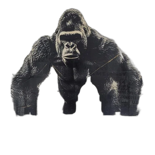 animal, creature, jacket, mask, 3d render, concept art, photorealistic, large transparent PNG cut-out