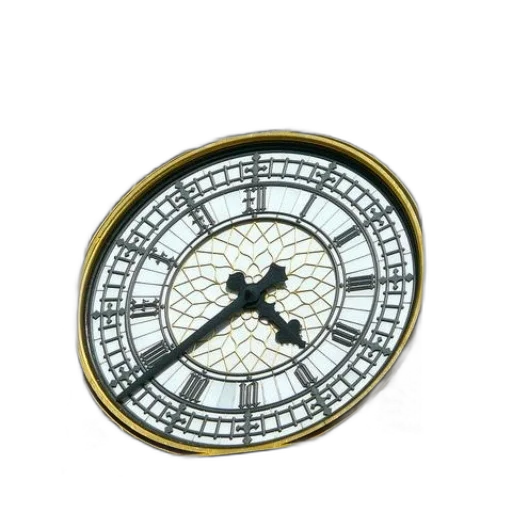jewelry, large, clock, roman transparent PNG cut-out