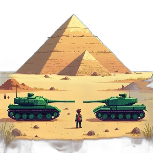 weapon, car, pixel art, concept art, comic book art, fantasy art, red, pixelated transparent PNG cut-out
