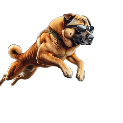 animal, creature, photorealistic, concept art, 3d render, pixel art, anthropomorphic, canine transparent PNG cut-out