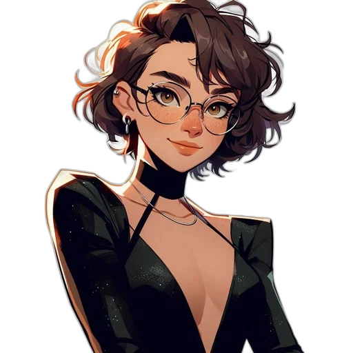 dress, jacket, staff, hair, cartoon, anime, pixel art, concept art transparent PNG cut-out