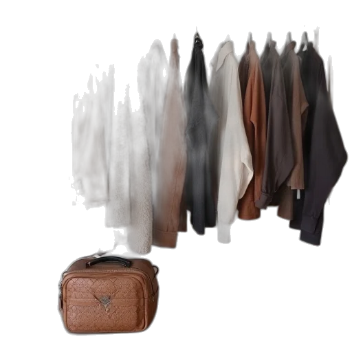 jacket, dress, furniture, 3d render transparent PNG cut-out