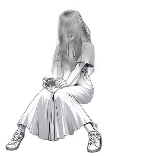 dress, hair, shoes, creature, concept art, photorealistic, pencil sketch, 3d render transparent PNG cut-out