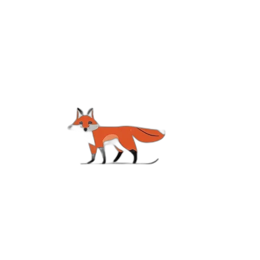 animal, creature, staff, dragon, pixel art, concept art, skiers, fox transparent PNG cut-out