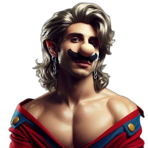 face, mask, comic book art, fantasy art, cartoon, photorealistic, digitally, rendered transparent PNG cut-out