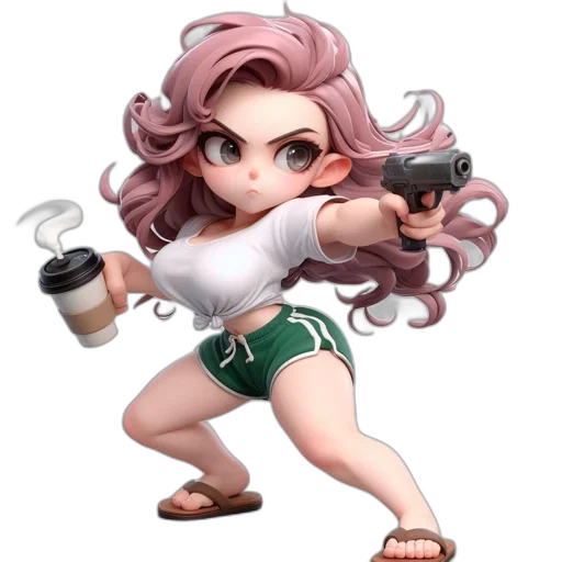 weapon, staff, concept art, pixel art, anime, fantasy art, animated, female transparent PNG cut-out