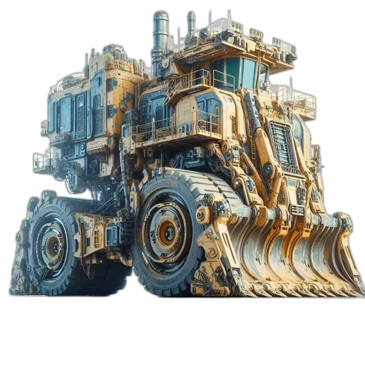 robot, car, jewelry, weapon, concept art, 3d render, fantasy art, futuristic transparent PNG cut-out