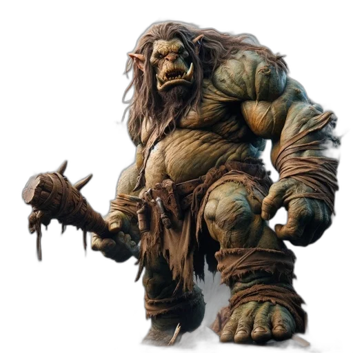 creature, staff, animal, concept art, fantasy art, 3d render, comic book art, massive transparent PNG cut-out