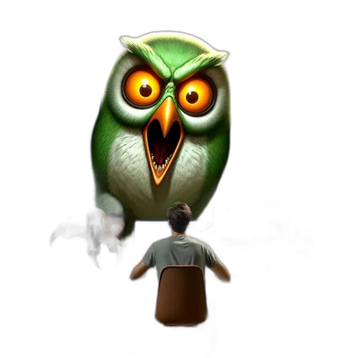 staff, mask, creature, animal, concept art, 3d render, pixel art, fantasy art transparent PNG cut-out