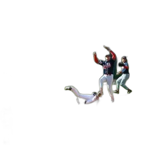 creature, 3d render, outer space, baseball, player, slides, into, home transparent PNG cut-out